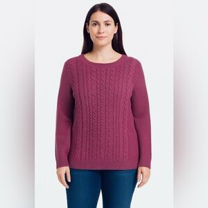 GAP Women's Cotton Cable Knit Sweater